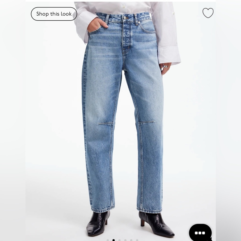 Madewell darted barrel leg jeans size 25